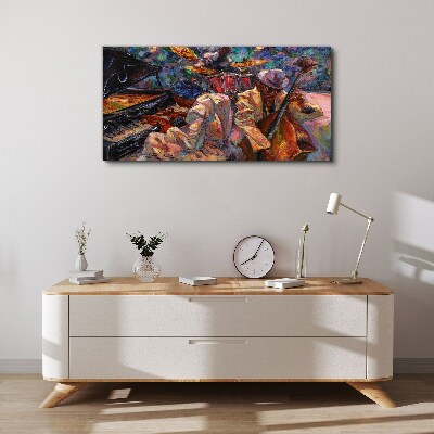 Musical meeting in colors Print on canvas