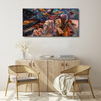 Musical meeting in colors Print on canvas