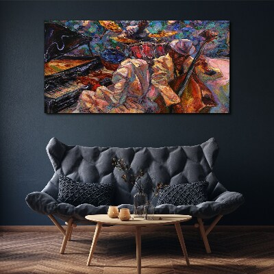 Musical meeting in colors Print on canvas