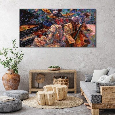 Musical meeting in colors Print on canvas