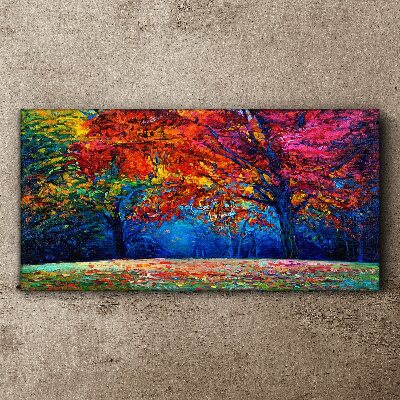 Colorful autumn landscape Print on canvas