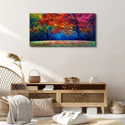 Colorful autumn landscape Print on canvas