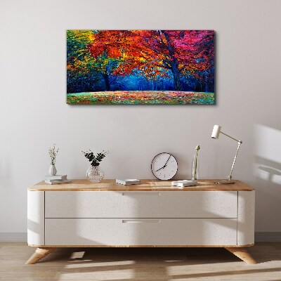 Colorful autumn landscape Print on canvas