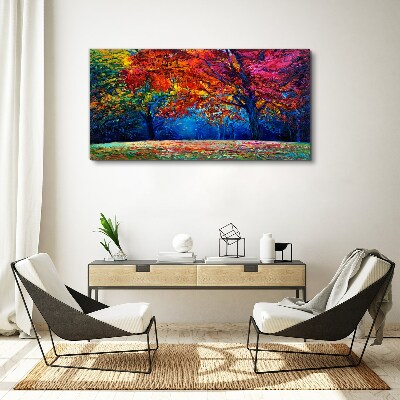 Colorful autumn landscape Print on canvas