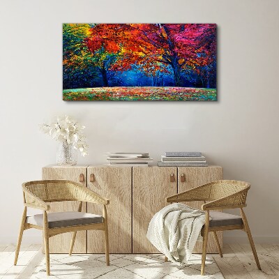Colorful autumn landscape Print on canvas