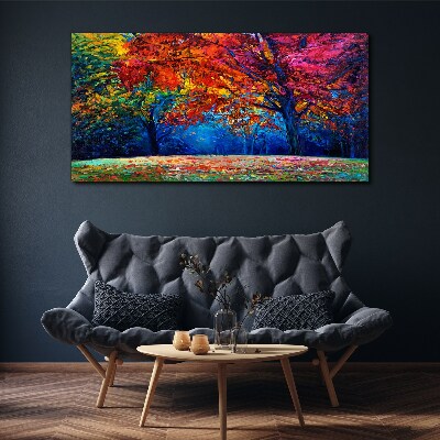 Colorful autumn landscape Print on canvas