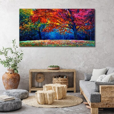 Colorful autumn landscape Print on canvas