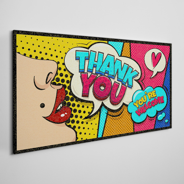 Pop Art: Expression of Gratitude Canvas wall art
