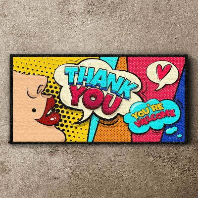 Pop Art: Expression of Gratitude Canvas wall art