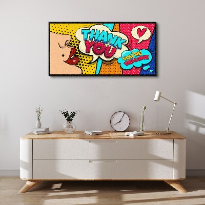 Pop Art: Expression of Gratitude Canvas wall art