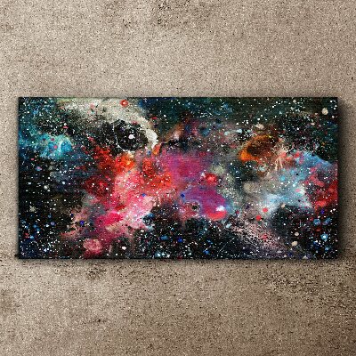 Cosmic explosion of colors Canvas wall art
