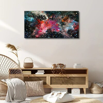 Cosmic explosion of colors Canvas wall art