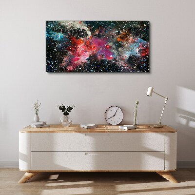 Cosmic explosion of colors Canvas wall art