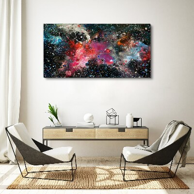 Cosmic explosion of colors Canvas wall art