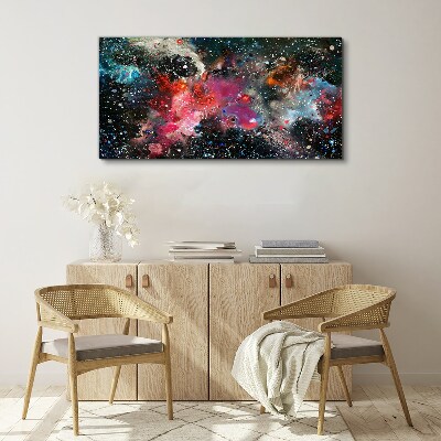 Cosmic explosion of colors Canvas wall art