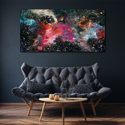 Cosmic explosion of colors Canvas wall art