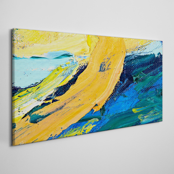 A wave of colors in motion Print on canvas