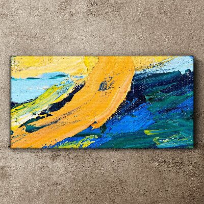 A wave of colors in motion Print on canvas