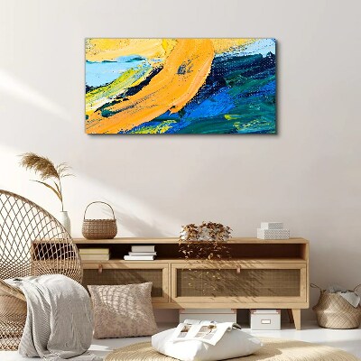 A wave of colors in motion Print on canvas