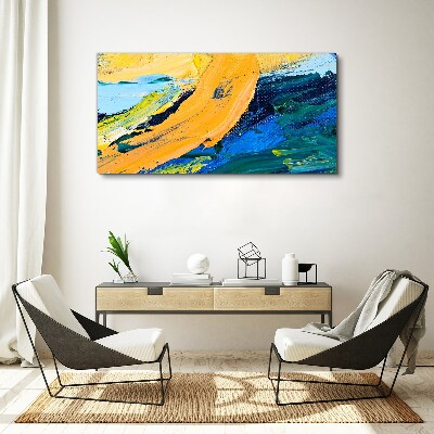 A wave of colors in motion Print on canvas