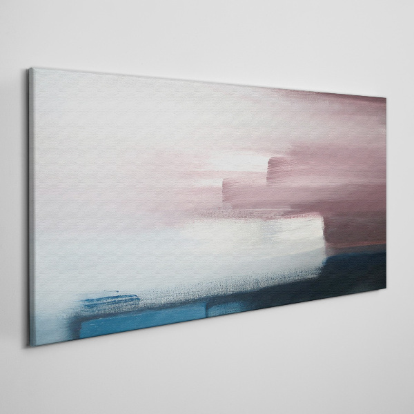 Abstract landscape in pastel shades Canvas wall art