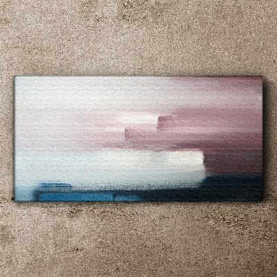 Abstract landscape in pastel shades Canvas wall art