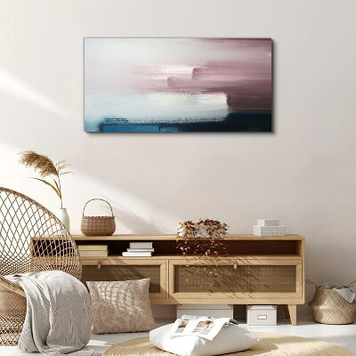 Abstract landscape in pastel shades Canvas wall art