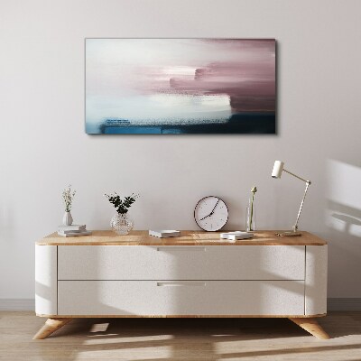 Abstract landscape in pastel shades Canvas wall art