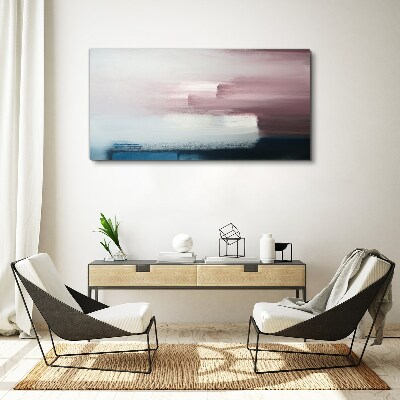 Abstract landscape in pastel shades Canvas wall art