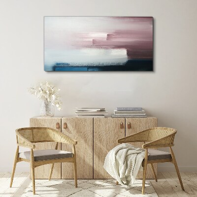 Abstract landscape in pastel shades Canvas wall art