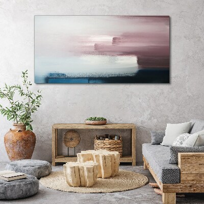 Abstract landscape in pastel shades Canvas wall art