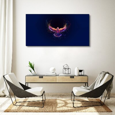 Bird on Fire Canvas wall art