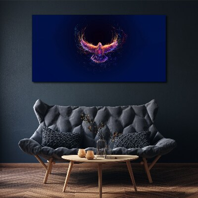 Bird on Fire Canvas wall art