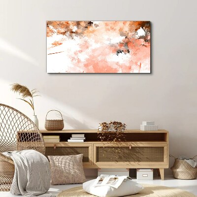 Pastel reflections in abstraction Canvas wall art