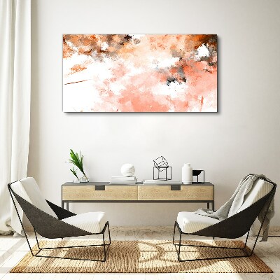 Pastel reflections in abstraction Canvas wall art
