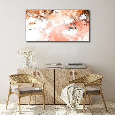 Pastel reflections in abstraction Canvas wall art