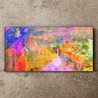 Colorful abstract landscape Print on canvas