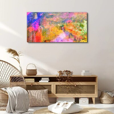 Colorful abstract landscape Print on canvas