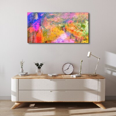 Colorful abstract landscape Print on canvas