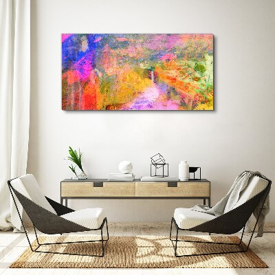 Colorful abstract landscape Print on canvas