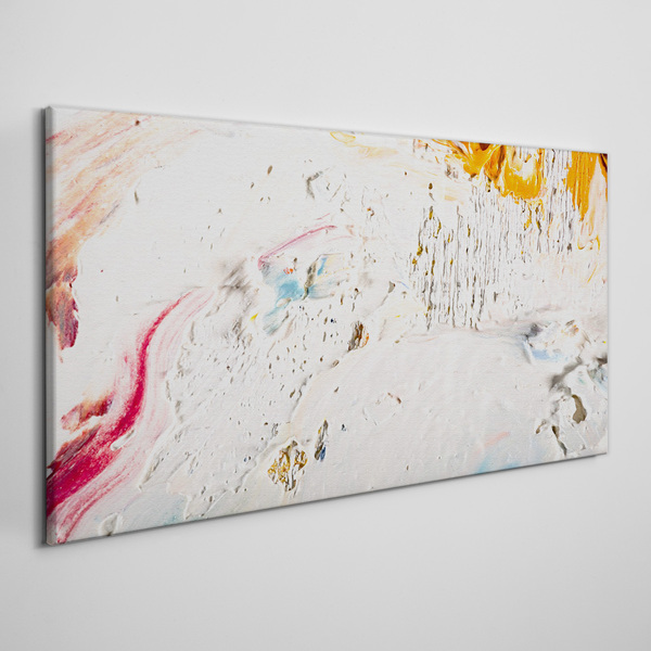 Abstract composition of colors and textures Canvas wall art