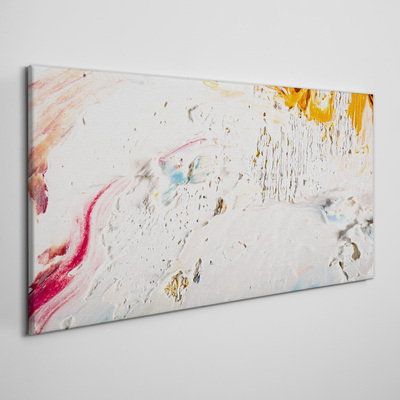 Abstract composition of colors and textures Canvas wall art