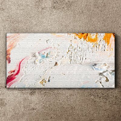 Abstract composition of colors and textures Canvas wall art