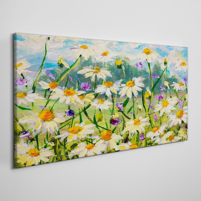 A flower paradise in the summer sun Print on canvas
