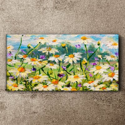 A flower paradise in the summer sun Print on canvas