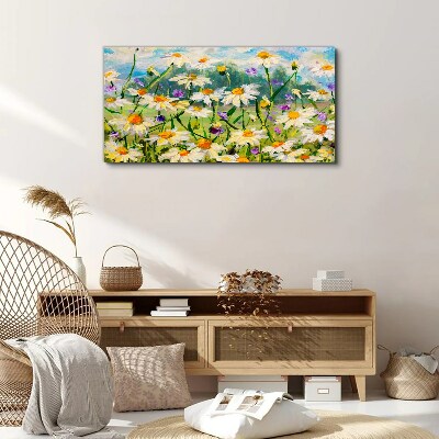 A flower paradise in the summer sun Print on canvas