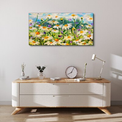 A flower paradise in the summer sun Print on canvas