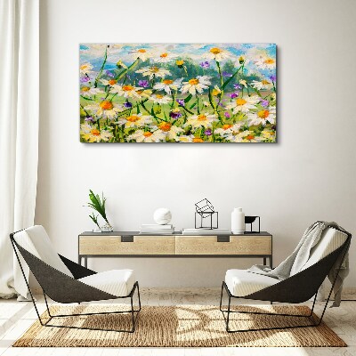 A flower paradise in the summer sun Print on canvas