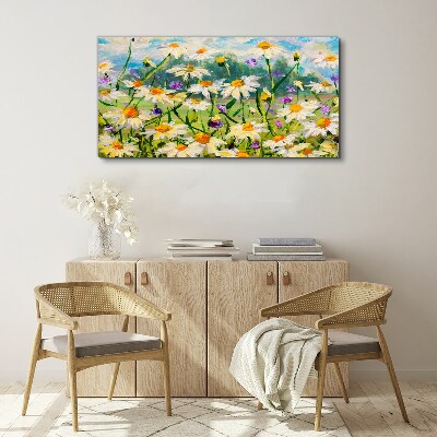A flower paradise in the summer sun Print on canvas
