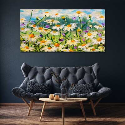 A flower paradise in the summer sun Print on canvas